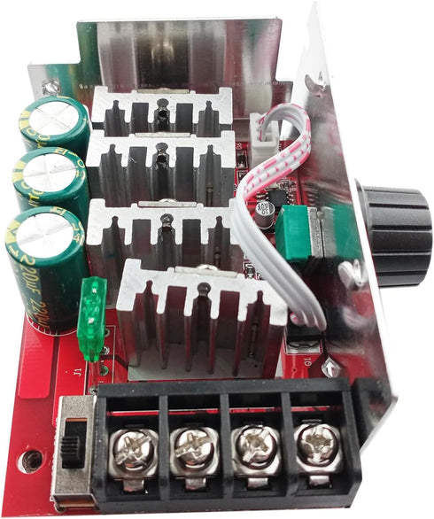 7-70V PWM DC Brushed Motor Speed Controller, Switch Control with 30 Amp Fuse, Adjustable PWM Motor Speed Regulator 12V 24V 36V 48V, Used for Fan S...