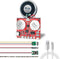 Sound Module, JRGKJCP 16MB Push Button & Magnetron & Light Control Activated Recordable Voice Sound Chip Module with Light Strip & Speaker, for Gr...