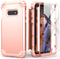IDweel for Galaxy S10E Case with Tempered Glass Screen Protector, for Galaxy S10E, Hybrid 3 in 1 Shockproof Heavy Duty Protection Hard PC Cover So...