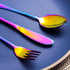 Portable Utensils Set with Case, 4pcs Stainless Steel Reusable Silverware for Lunch Camping School Picnic Workplace Travel, Lunch Box Includ Fork ...