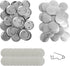 Cardenas - Pack of 100 Aluminum Button Pins for Crafts - Brooch Pins for Button Maker Machine, DIY Crafts Arts Supplies - Button with Pin to Hold ...
