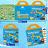 Reusable Sticker Book for Kids, Vehicles Truck Stickers Educational Learning Toys Travel Stickers Activity Books for Toddler Girls Boys Age 3+ Bir...