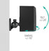 WALI Speaker Wall Mounts, Bookshelf Speaker Wall Mount Brackets, Surround Sound Speaker Mounts, Hold up to 7.7 lbs, (SWM402), 4 Pack, Black...