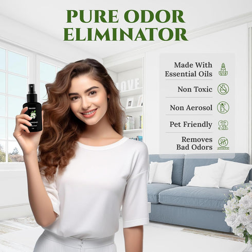 605Products - Jasmine Air Freshener Spray - Room Spray for Home, Bathroom, and Bedroom - Long Lasting Odor Eliminator with Essential Oils and Natu...