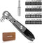 Right Angle Screwdriver,42 PCS 1/4 Mini Ratchet Set,90 Degree Offset Ratcheting Wrench,Hex/Torx/Slotted/Phillips Magnetic Bits,Stocking Stuffers f...