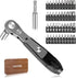 Right Angle Screwdriver,42 PCS 1/4 Mini Ratchet Set,90 Degree Offset Ratcheting Wrench,Hex/Torx/Slotted/Phillips Magnetic Bits,Stocking Stuffers f...