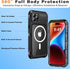 iPhone 15 Pro Max Waterproof Case Compatible with MagSafe, Metal Heavy Duty IP68 Underwater Built-in Screen Protector, Military Grade Shockproof R...