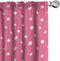 Ambesonne Pink Polka Dots Window Curtains, Monochrome Layout Pattern of Grunge Drawn Simple Rounds Illustration, Lightweight Decor 2-Panel Set wit...
