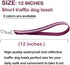 Short Dog Leash - Traffic Dog Leash 12'' Dog Leash Pet Dog Training Leash Reflective Dog Tab Training Leash Dog Traffic Handle (color-1, 12'' long...