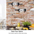 2 Packs Wine Display Rack, Wine Rack Shelf, Wall-Mounted Creative Bar Counter Wine Cabinet Rack, Wrought Iron Hanging Rack on Restaurant Wall...