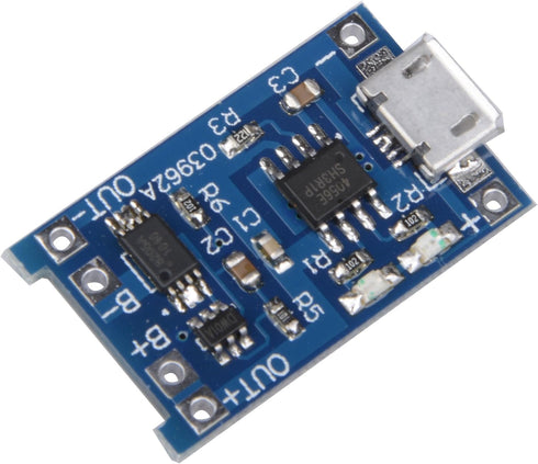 CHENBO 10 Pcs 5V Micro USB 1A 18650 TP4056 Lithium Battery Charging Board with Protection Charger Module...