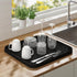 Silicone Organizer Tray for Kitchen Sink and Bathroom, Dishwasher Tray, Versatile Bathroom and Drawer Organizer Trays, Non-Slip Countertop Tray (B...