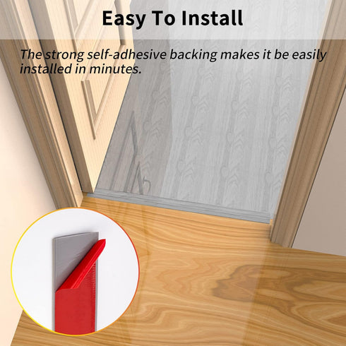 3.28Ft Floor Transition Strip, Floor Cover Strips Self Adhesive Flooring Transitions Laminate, 4cm Wide Vinyl Floor Flat Divider Strip Trim for Ca...