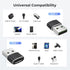 Basesailor USB to USB C Adapter 2Pack,Type C Female to A Male Power Adapter for iPhone 17 16 15 14 13 Mini Pro Max,CarPlay,Airpods,iPad Air 4 5,Sa...