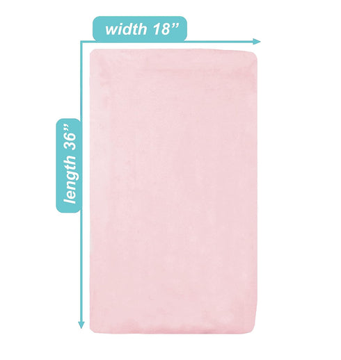 American Baby Company 2 Pack 100% Natural Cotton Fitted Cradle/Bassinet Sheets 36" x 18" - Soft, Breathable & Hypoallergenic Bed Sheets, Pink, Neu...