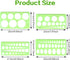 4Pcs Circle Template for Drawing Drafting Plastic Circle/Oval/Triangle Shape Stencil for Painting Transparent Geometric Measuring Rulers for Schoo...