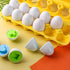HANSGO 12PCS Matching Eggs shape sorter toy for toddlers 1-3 Educational Toy for Kids Baby Easter Toy Eggs for Boys Girls...