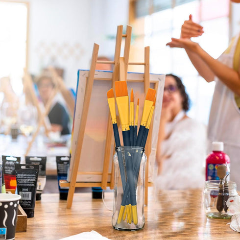 Cake Painting Brushes Set 6 Pcs Cake Decorating Brushes Food Safe Paint Brushes Tools Soft Cookie Painting Brushes for Cookie Cake Decoration (Blu...