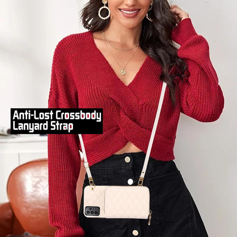 Furiet Detachable Crossbody Strap Wallet Case for Samsung Galaxy A23 5G/4G with Zipper Purse, Multi Card Slots and PU Leather Stand Shockproof Cel...