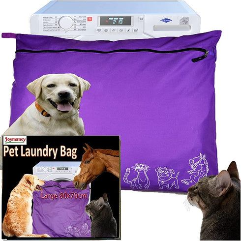 Pet Laundry Bag | Stops Pet Hair Blocking the Washing Machine | Jumbo Size Wash Bag Ideal For Dog Cat Horse Guinea Pig | Hair Remover Safely...
