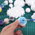 72 Pcs Solar System Model Foam Balls Kit includes Mixed Sizes Polystyrene Craft Foam Bamboo Sticks Color Pigments Paint Tray Palettes Picture Plat...