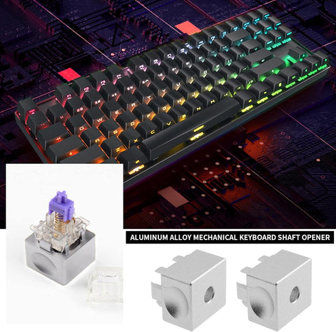 Create idea Switch Opener Compatible with MX Cherry Switches Mechanical Keyboard Keycaps Aluminum Alloy Computer Replacement Accessories Silver...