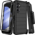 for Samsung Galaxy S23 FE Case with Belt Clip Holster & Kickstand,Built-in Screen Protector,Heavy Duty Shockproof Drop Protection Military Grade F...