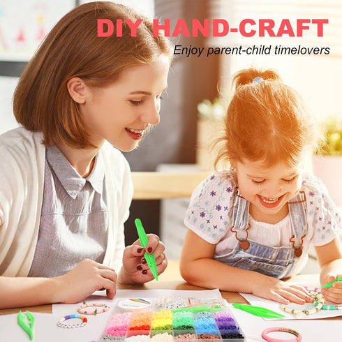 Redtwo Clay Beads Bracelet Making Kit for Beginner, Friendship Preppy Flat Polymer Heishi Beads Jewelry Kits with Charms, Gifts for Teen Girls Toy...