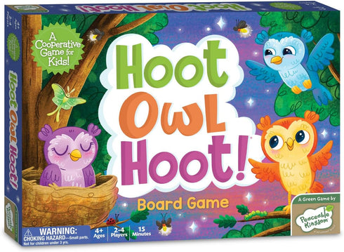 Peaceable Kingdom Hoot Owl Hoot Cooperative Color Matching Game for 2 to 4 Kids Ages 4+...