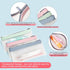 2 Pack Pencil Case Zipper Pencil Pouch, Multifunctional Clear Pen Bag Organizer Stationery Storage Bag for Office Supplies Cosmetics Makeup Travel...