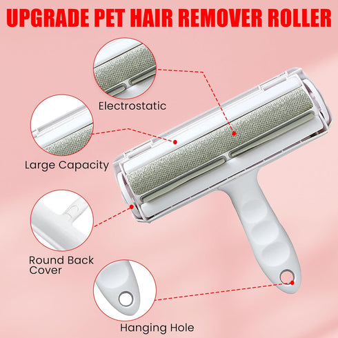 Pet Hair Remover - Dog Hair Remover for Couch - Pet Roller Hair Remover - Cat Hair Remover Furniture - Pet Hair Removal Tool for Clothes - Reusabl...