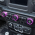 Voodonala Air Conditioner Headlight Center Consoles Switch Knob Cover Trim for 2018-2025+ Jeep Wrangler JL JLU Gladiator JT 4xe Interior Accessori...