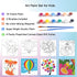 Aosemili Acrylic Paint Set for Kids - 4 Pre-Stenciled Painting Canvas Panels 8 x 8 inches with 12 Paints 2 Brushes for Girls Boys and Beginners...