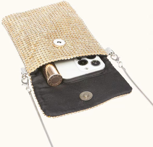 Verdusa Women's Glitter Rhinestone Crossbody Bag Evening Bag Purse...