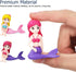 COHEALI Aquarium Mermaid Decor Mermaid Fish Tank Decor 4Pcs Miniature Mermaid Figurines Mini Mermaid Statues Artificial Plastic Aquarium Decor Fis...