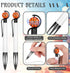 24 Pcs Basketball Pens Sports Pens Novelty Basketball Pen Basketball Ballpoint Pen Basketball Party Favors for Students Supplies Stationery School...