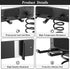 Tindbea Hair Dryer Holder + Curling Iron Holder, Matte Black Blow Dryer Holder Wall Mount, Bathroom Hair Tool Organizer Rack for Universal Dryer...