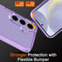 Cover for Samsung Galaxy S24 Case, Non-Yellowing Hard PC Back, Slim Thin Soft Edge Shockproof Phone Case Accessories for S24, Purple...
