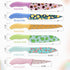 HAUSHOF Kitchen Knife Set, 12-Piece Colorful Knives Set with 6 Sheaths, Non-Stick Coated Stainless Steel Fruit Pattern Blades for Slicing, Dicing&...
