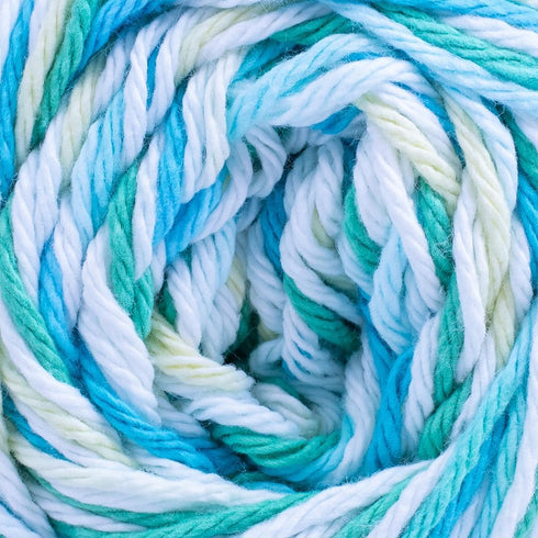 Craft County 100% Cotton Yarn Medium (Size 4) – Weaving, Knitting, and Crochet – Bright Ombre (95 Yards)...