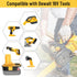 1 pack DM18D Battery Adapter Converter with USB Port for Dewalt 18V Tools, Converts Dewalt 20V Li-ion or Milwaukee M18 18V Li-ion Battery to Dewal...