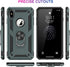 LUMARKE for iPhone Xs Max Case with Tempered Glass Screen Protector - Military Grade 16ft Drop Tested Cover with Magnetic Ring Kickstand, Protecti...