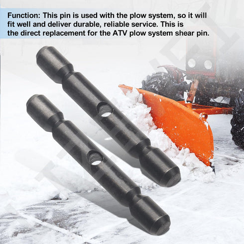 2-Pcs 2205063 Shear Pin for Polaris ATV Glacier Pro Snow Plow, 2015-2019 Sportsman, Heavy Duty Alloy Steel Shear Pin...