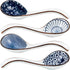 Asian Soup Spoons Set, Ceramic Soup Spoon Japanese Pho Miso Ramen Curries Spoons,Chinese Large Spoons Soup for Woton Noodles Dumpling Rice, Korean...