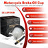 Motorcycle Front Brake Master Cylinder Brake Pump Tank Oil Cup Fluid Bottle Reservoir w/Bracket Aftermarket Part Compatible with for Suzuki GSXR 6...