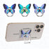 3 PCS Cell Phone Ring Stand Holder, Cute Butterfly Painted Pattern Metal Finger Kickstand 360 Degrees Rotation Ring Holder Grip with Knob Loop Com...