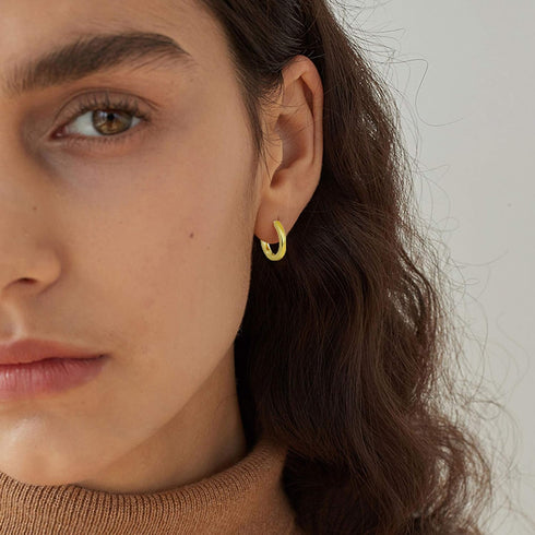 micuco 3 Pairs Small Hoop Earrings Set for Women, 14K Gold Plated Huggie Hoop Earrings for Men, Tiny Cartilage Hypoallergenic Earring Set...