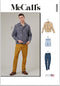 McCall's Men's Collared Jacket, Shorts and Pants Sewing Pattern Packet, Design Code M8393, Sizes 44-46-48-50-52...