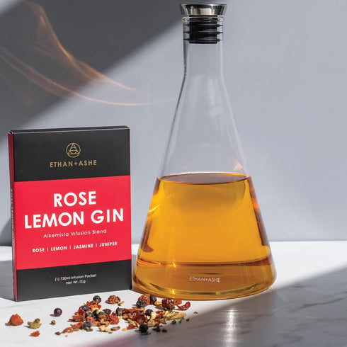 Ethan + Ashe ROSE LEMON GIN Alcohol Infusion Blend...