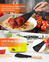 Cooking Spoon and Rice Scooper for Nonstick Cookwares, Great for Cooking and Serving Durable BPA-Free Matte Silicone, Wood Handle Spoon for Mixing...